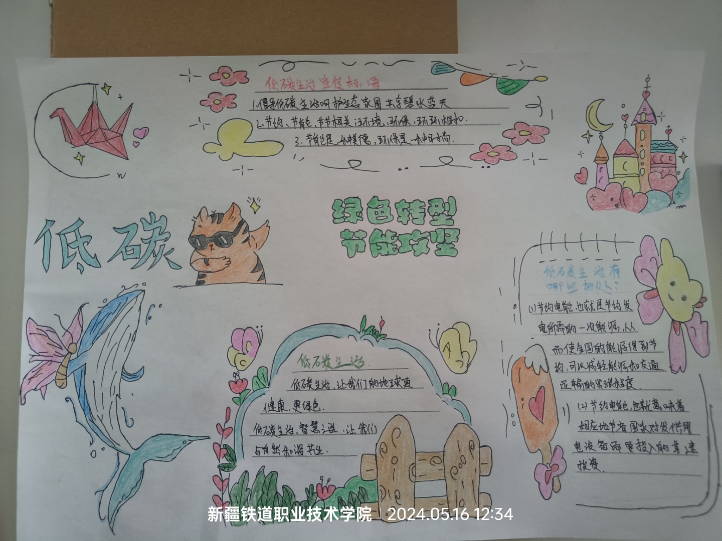 全国低碳日手抄报