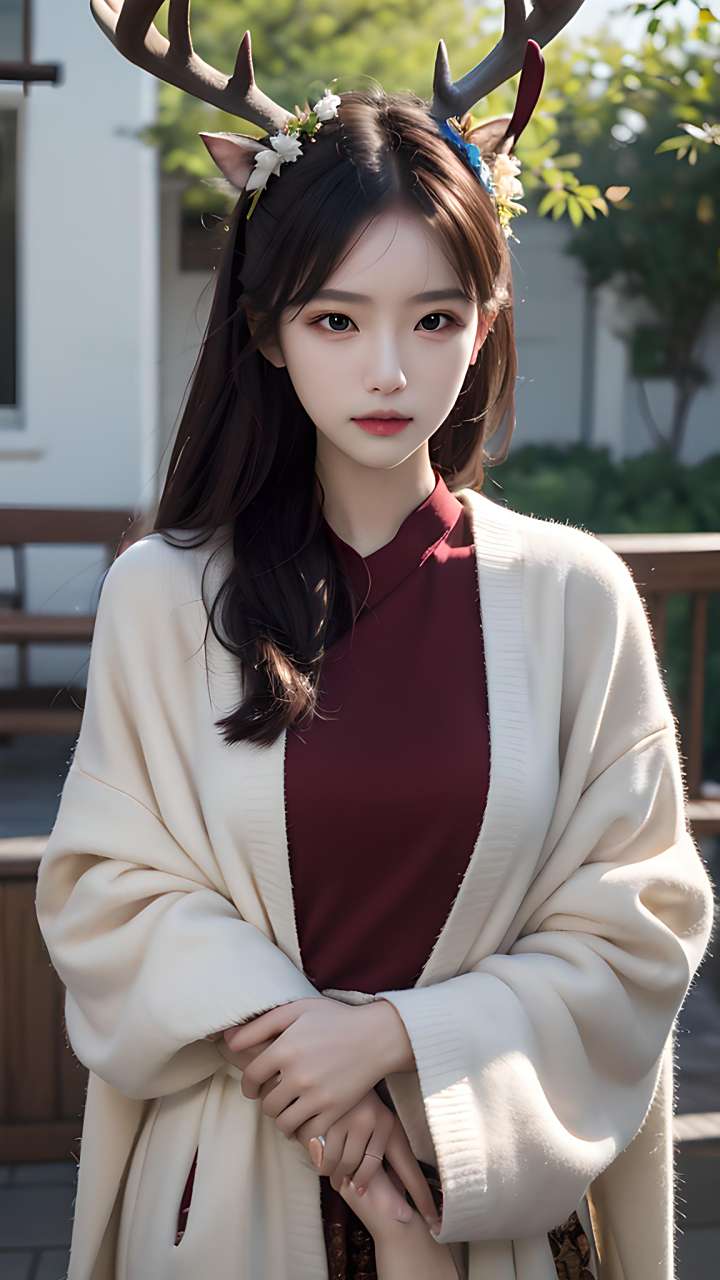 漂亮可爱的鹿少女,你觉得好看吗?