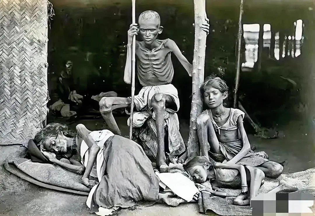 这张照片拍摄于1921年,苏俄大饥荒期间,骨瘦如柴的男人手里拿着棍子