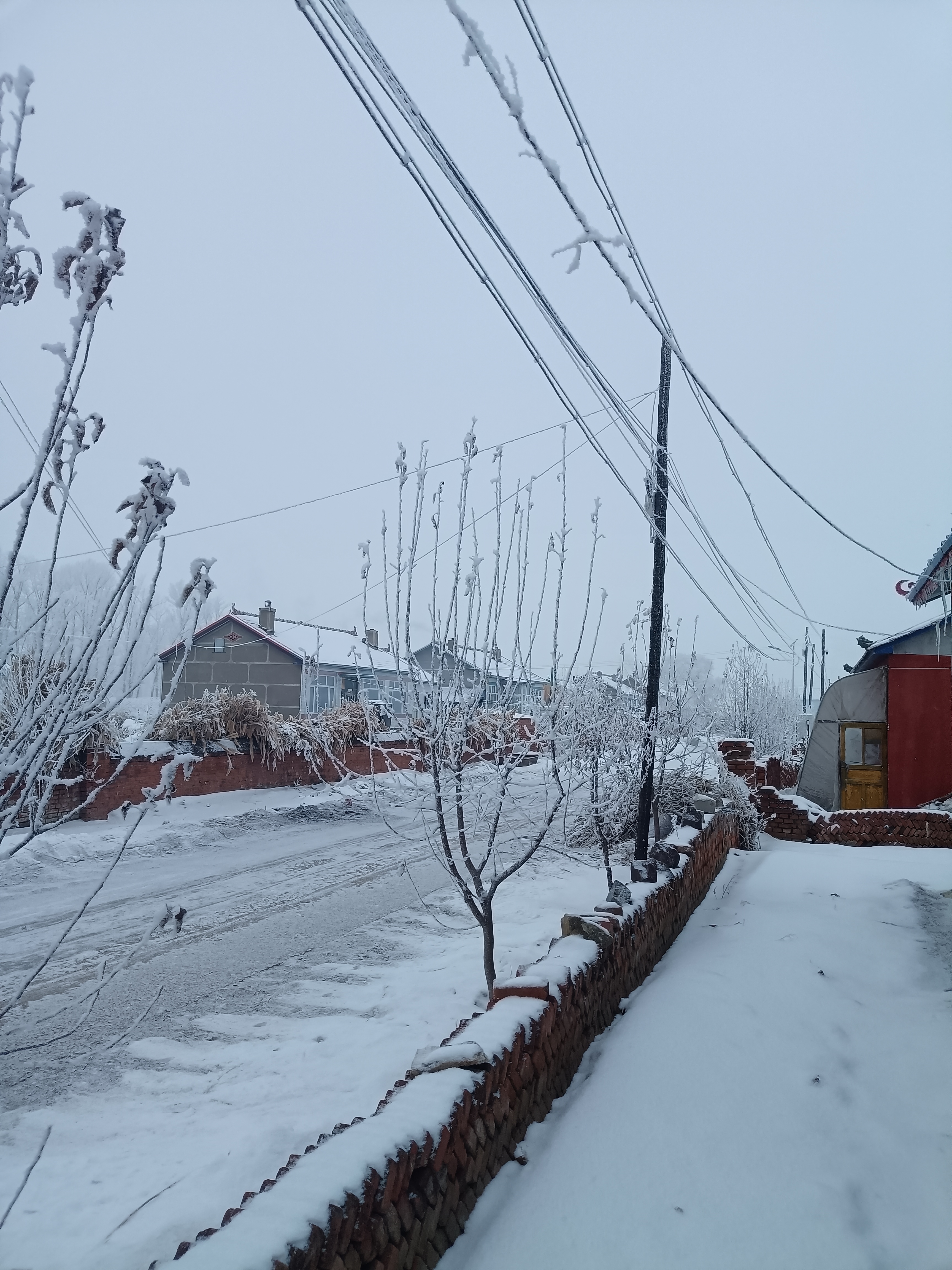 乡村小雪纷纷图片图片