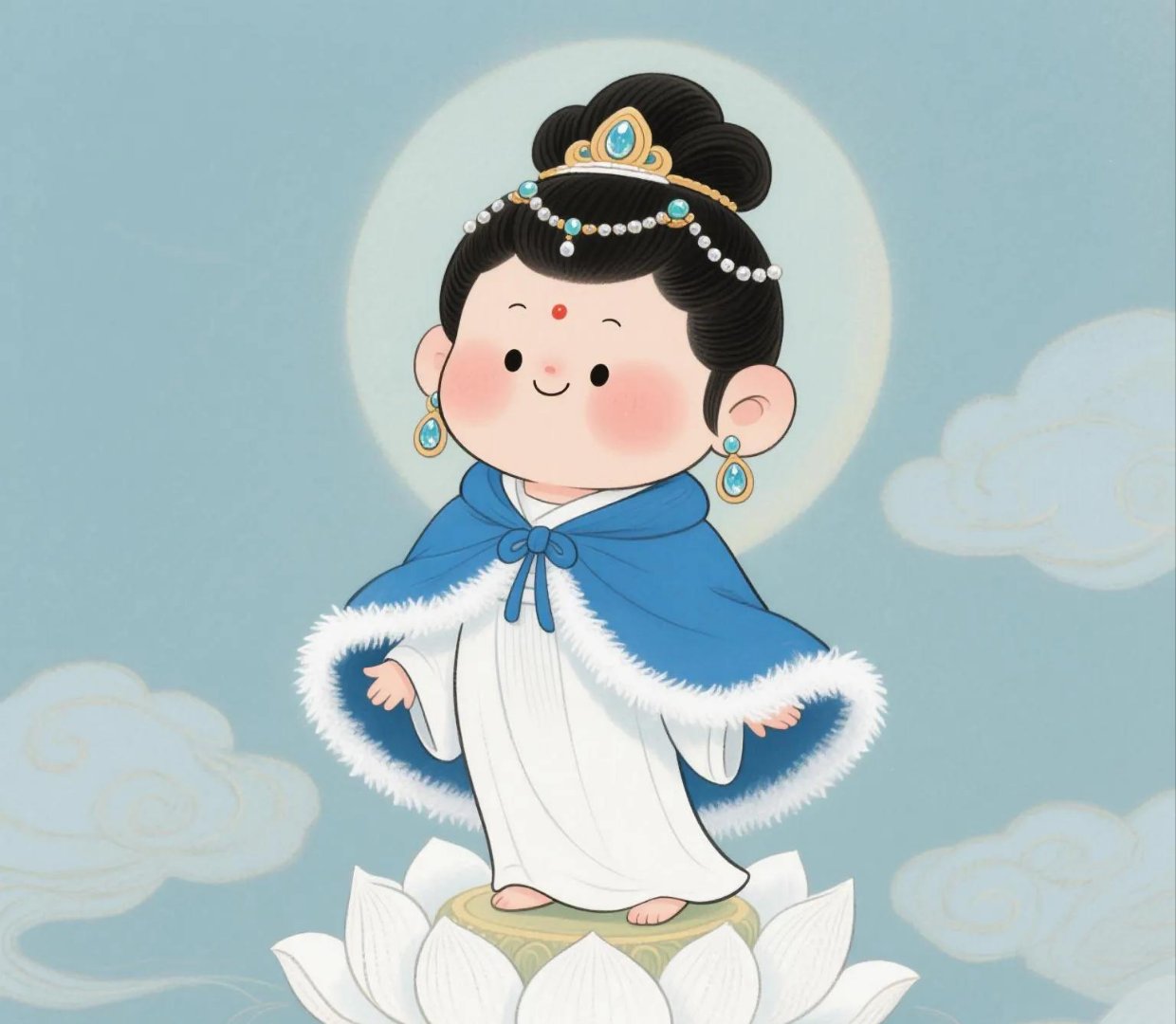 刷到观音别想溜!留句平安快乐,愿平安快乐一直跟着你走