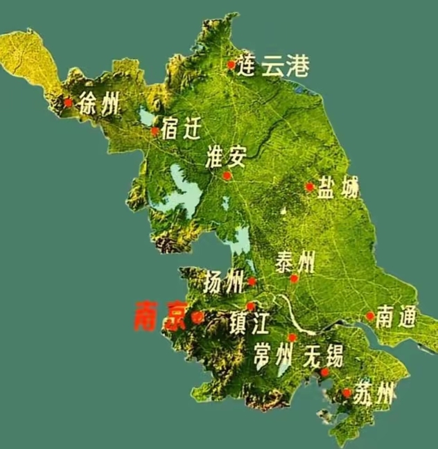 江苏省这地形,不当经济大省都难!