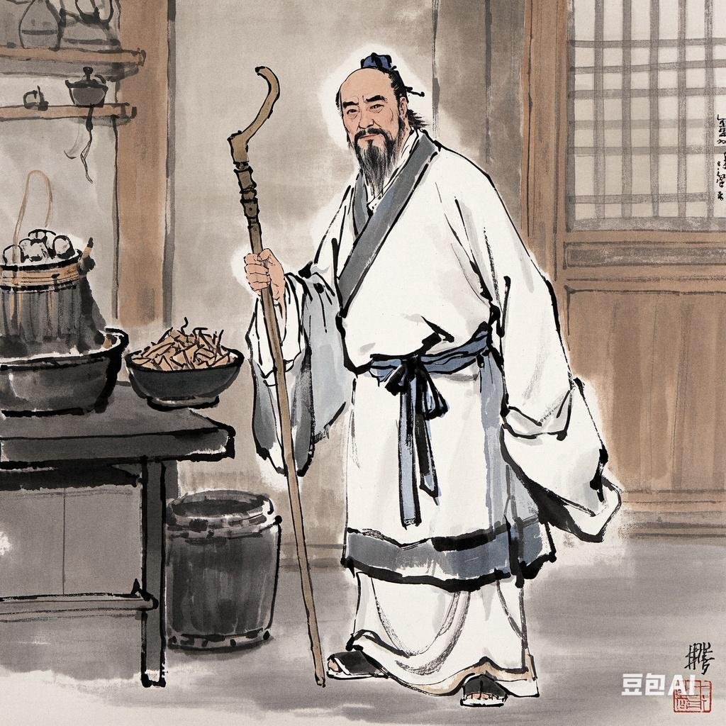 沛相陈珪曾推举他为孝廉,太尉黄琬也征召他为下属,但华佗 国画华佗