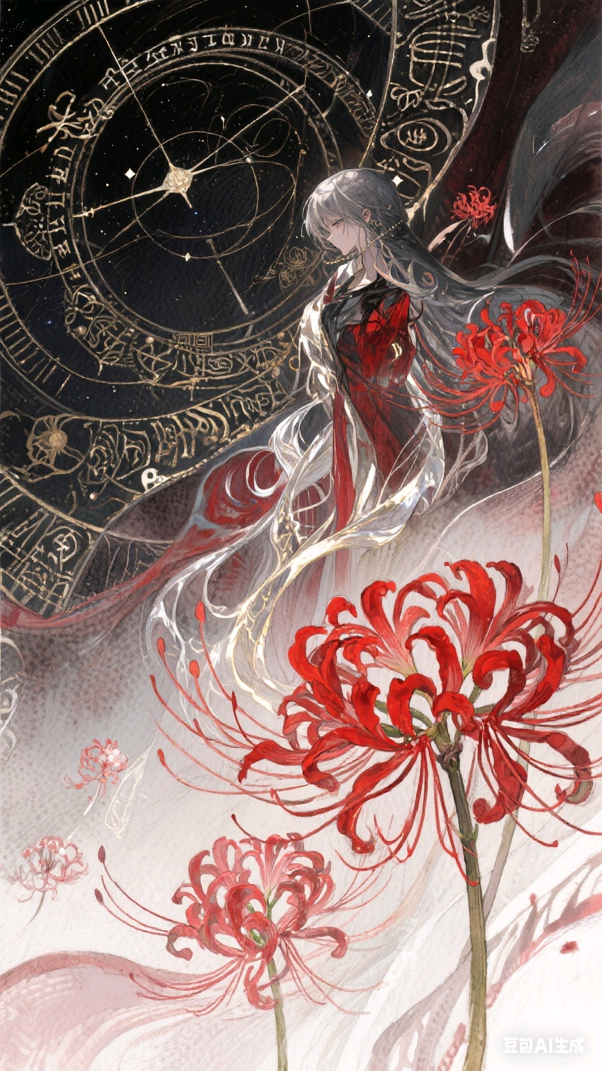 包含过去,现在与未来相交相错 彼岸花动漫风格动漫彼岸花图片彼岸花