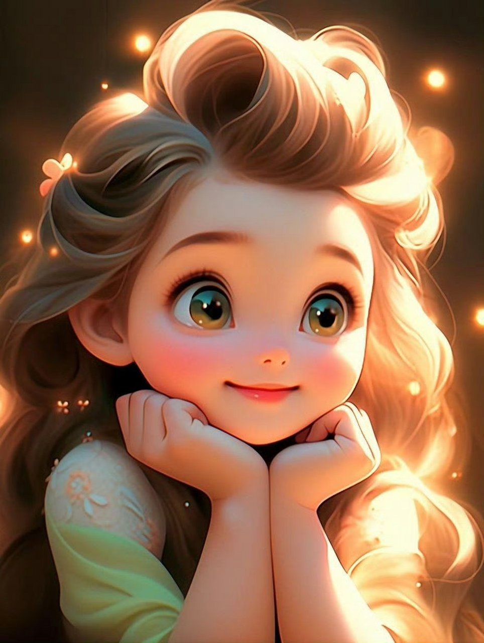 水灵灵大眼芭比公主可爱头像 ​#动漫头像和壁纸# #九月动态激励