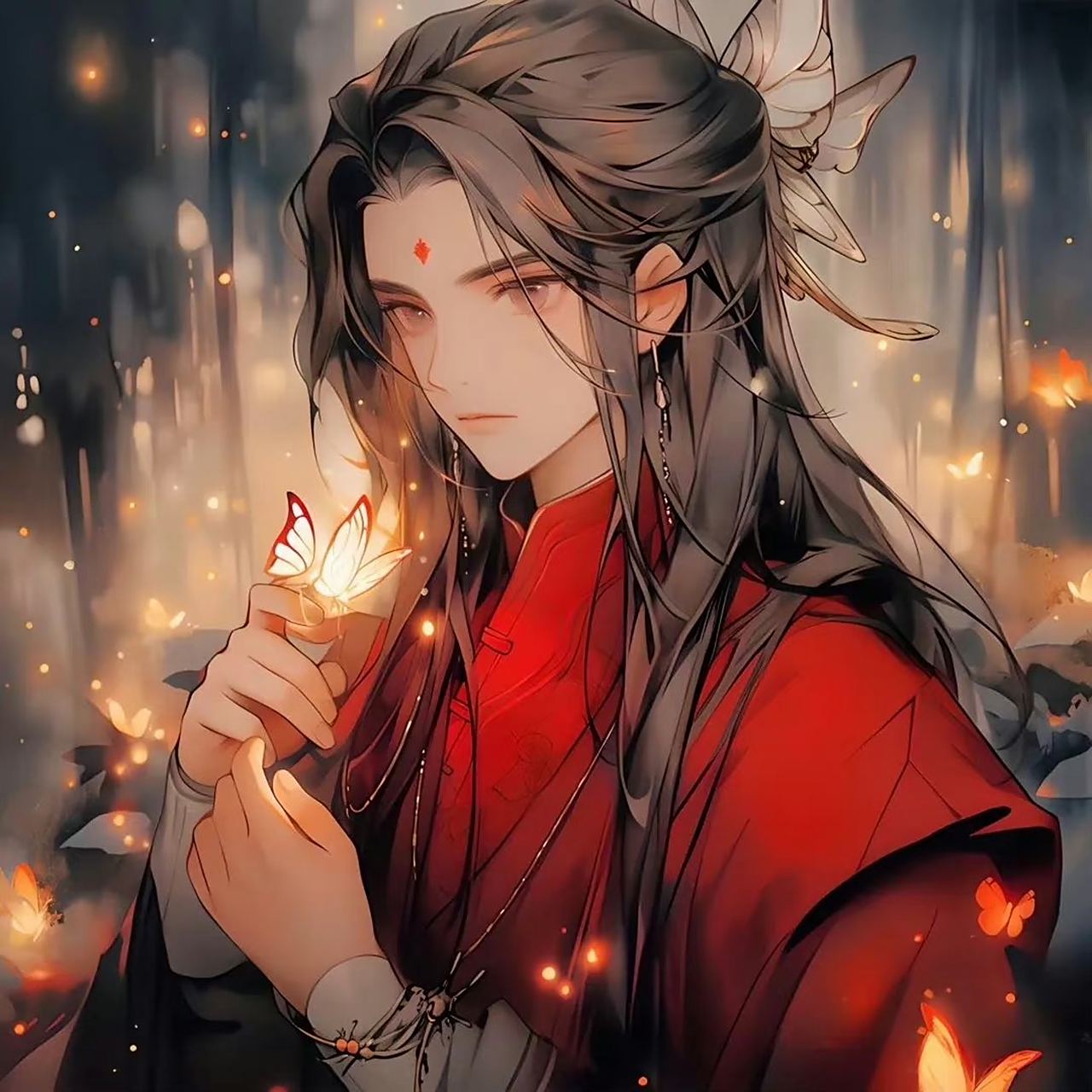 动漫头像和壁纸# 古风红衣情侣头像,勇闯江湖侠客梦,进入属于自己的