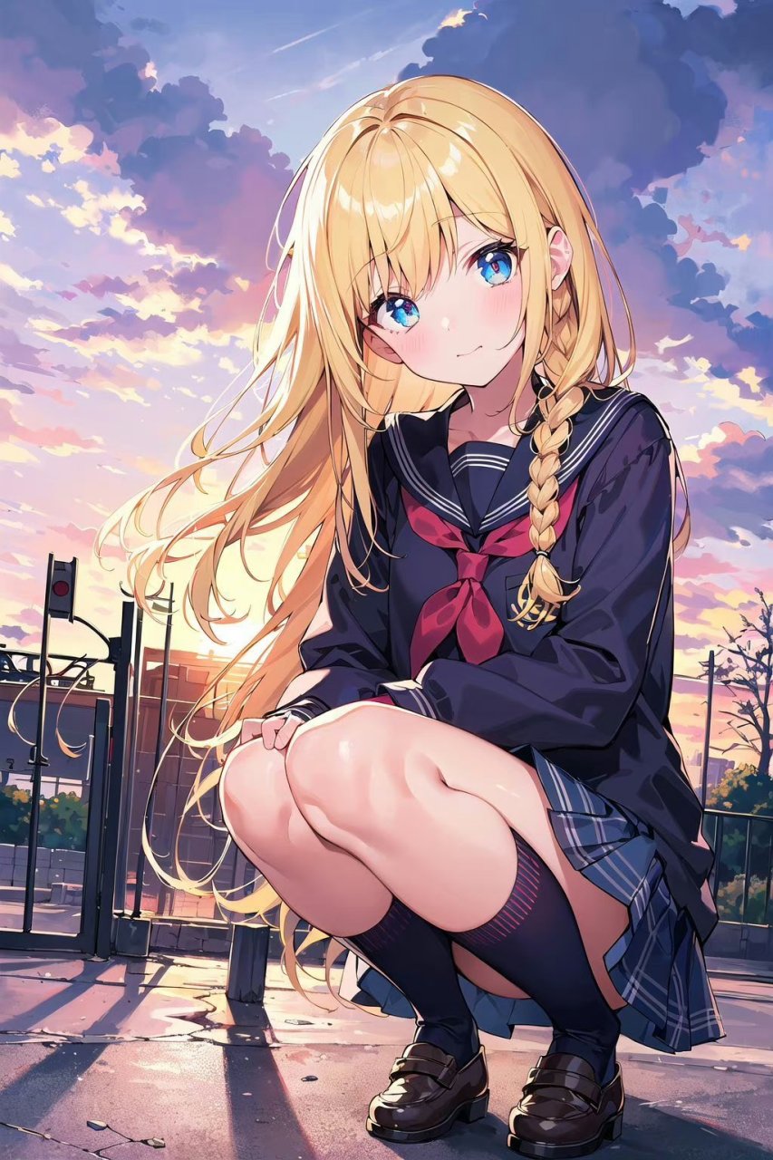 ai绘画# 阳光可爱少女的少女