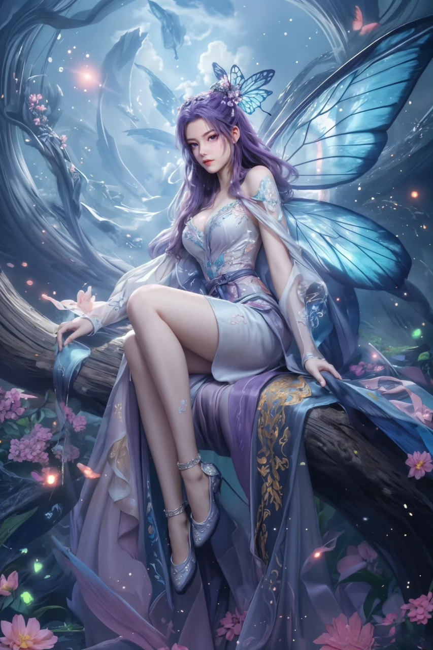 国漫女神# 唯美意境樱花树下绝美动人云霄仙子,美艳动人心弦,是你的