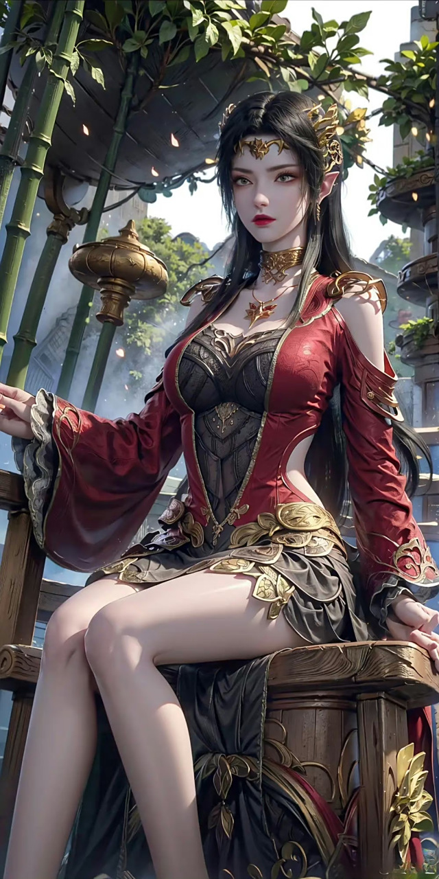 斗破苍穹# 美杜莎女王秀起来大长腿,国漫女神中谁能比拟呢?