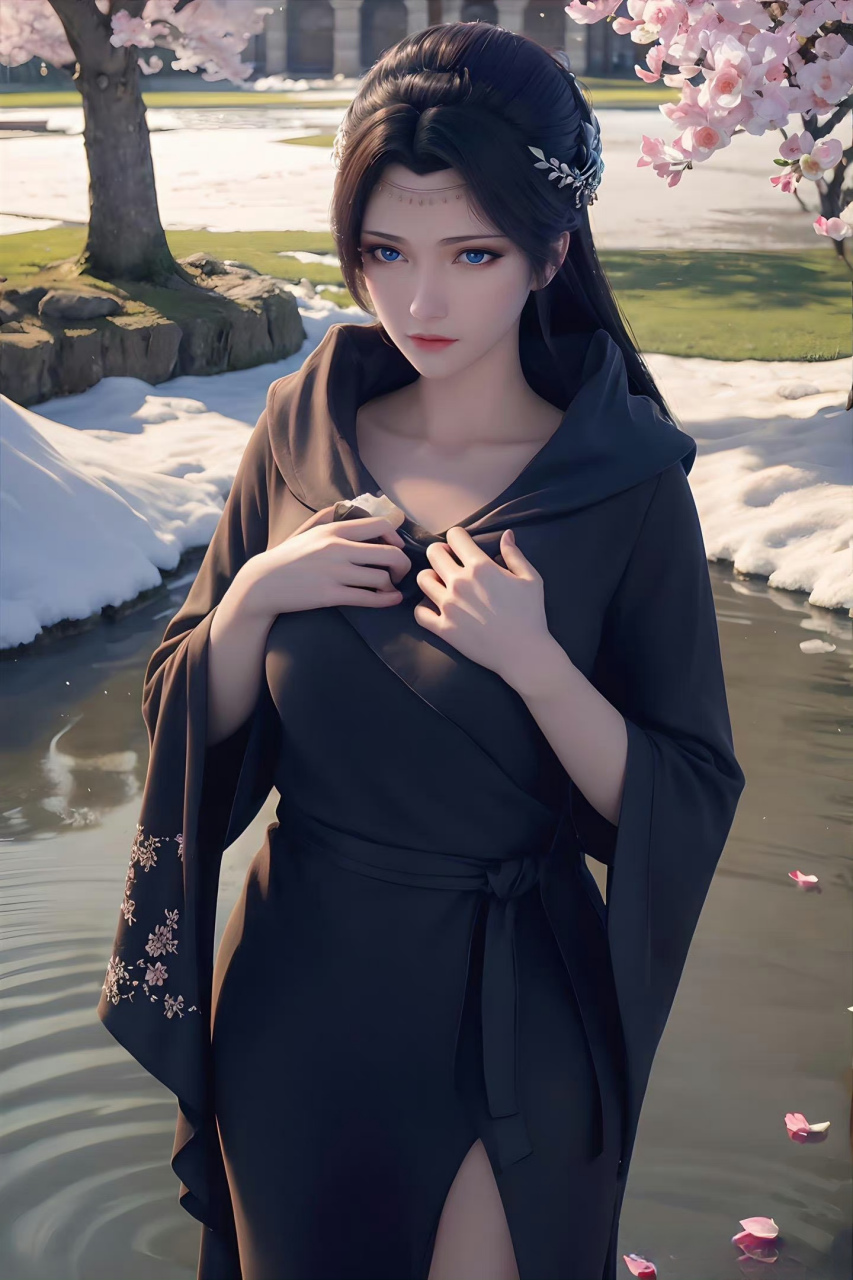 斗破苍穹# 黑袍装的云韵小姐姐,尽显独特成熟女性的魅力.