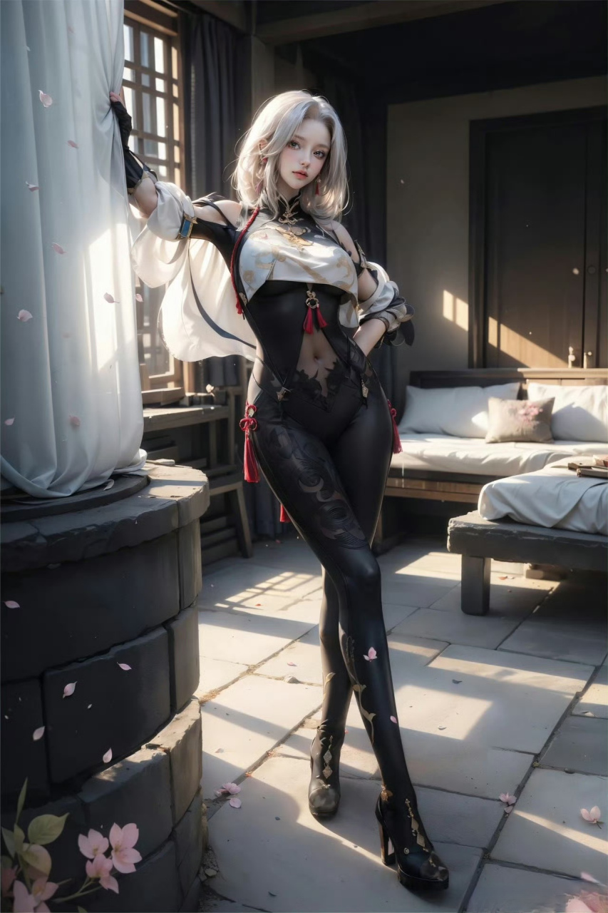 原神# 在这个漫长的夜晚里,注定是孤独的,让我们大长腿的申鹤来陪你