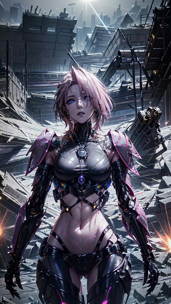 二次元# #ai艺术季# #ai绘画# 机甲少女