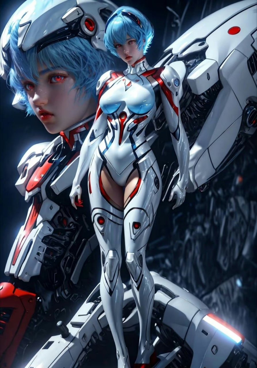 ai绘画# 机甲动漫风格来袭,这样美少女战士符合你的预期吗?