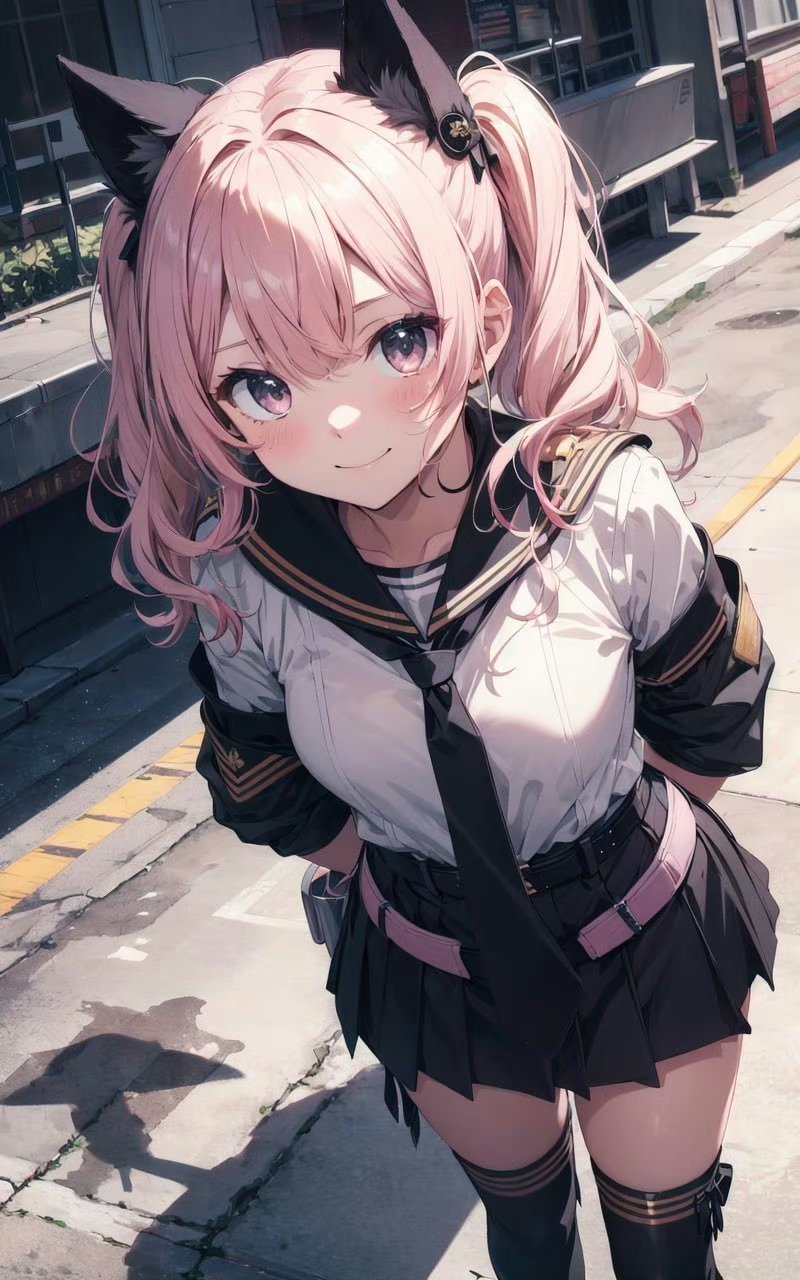 ai绘画# #二次元# 可爱的红发猫系少女,不同的装扮有着不同风味,大家