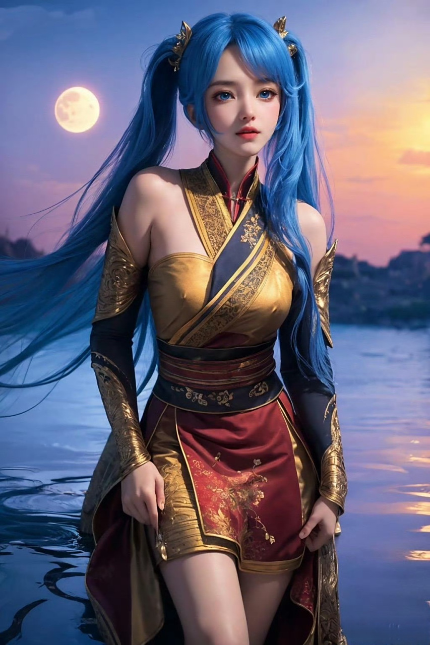 国漫女神# 蓝发萝莉少女元龙高瑶,大家觉得符合原著吗?