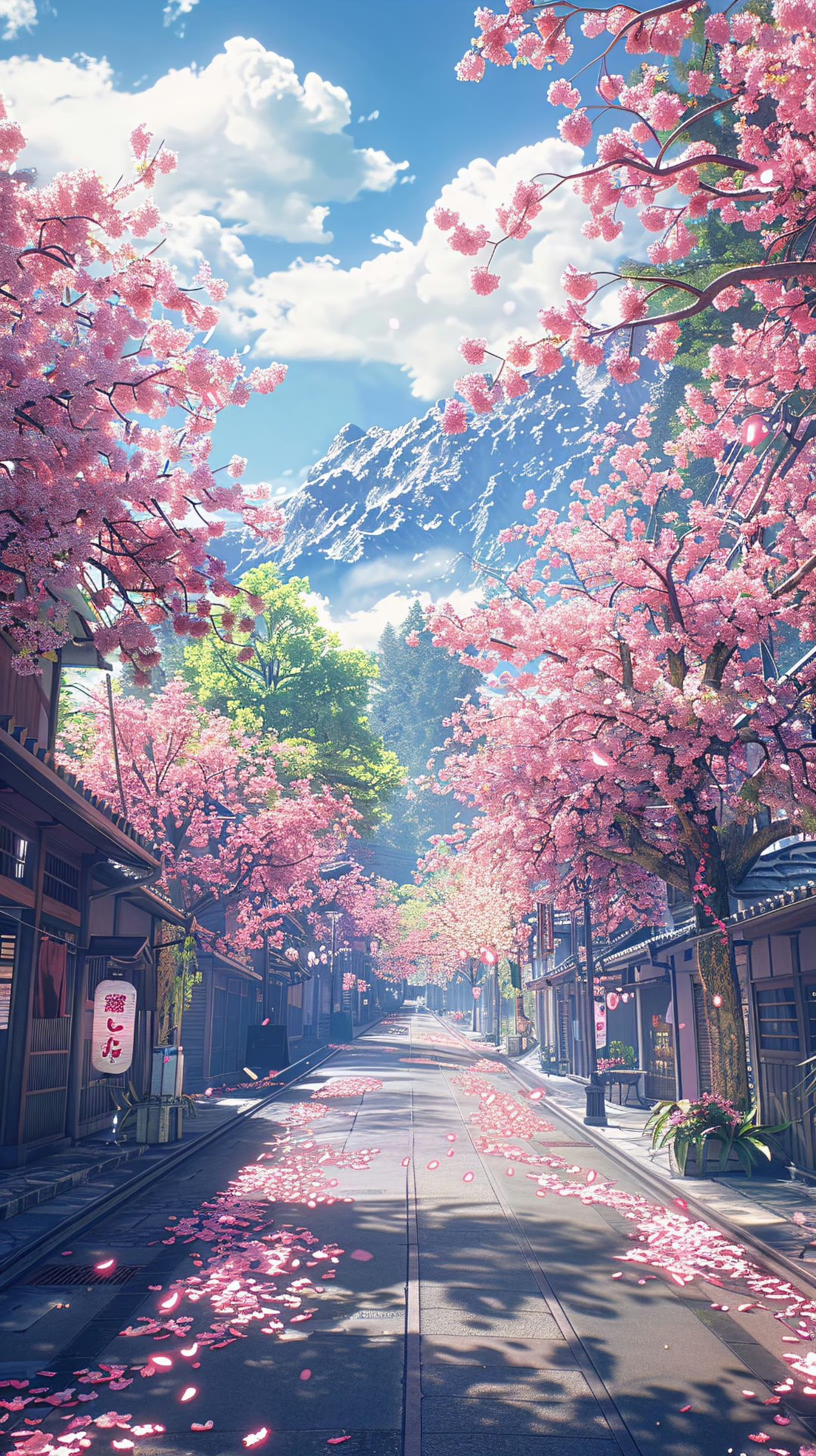 二次元# 春风拂面,樱花如雪.