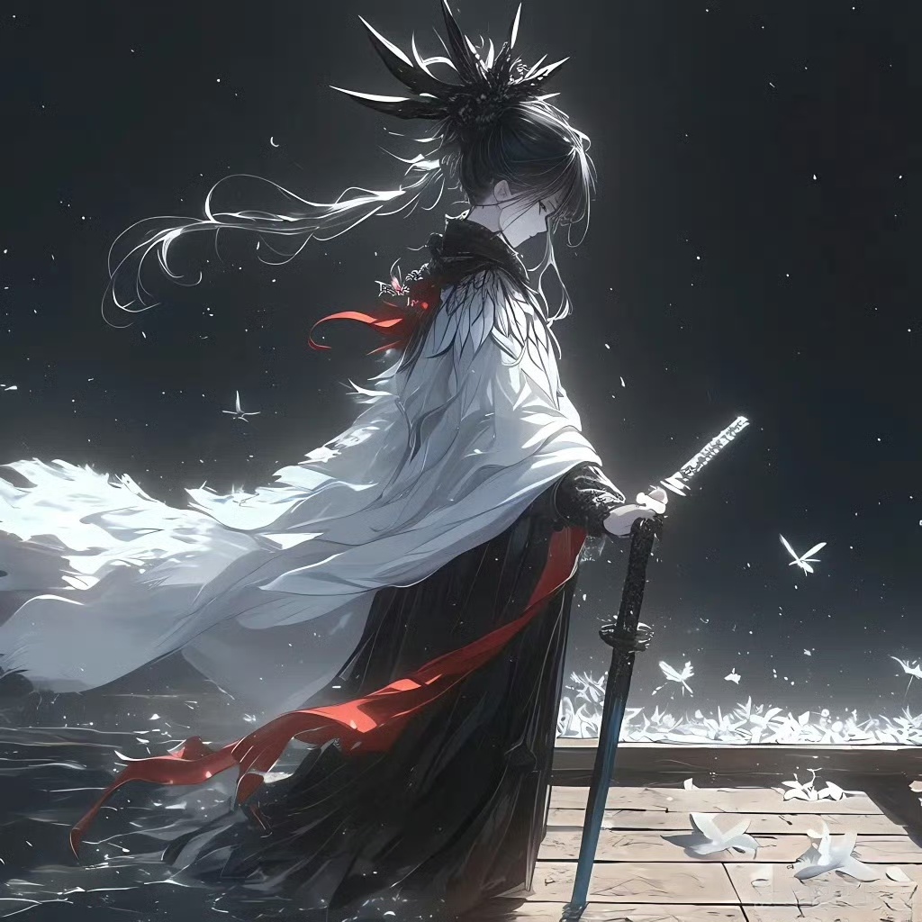 动漫头像# 雪中红衣,舞翩若惊鸿.绝美古风动漫头像,等待你来领取抖!