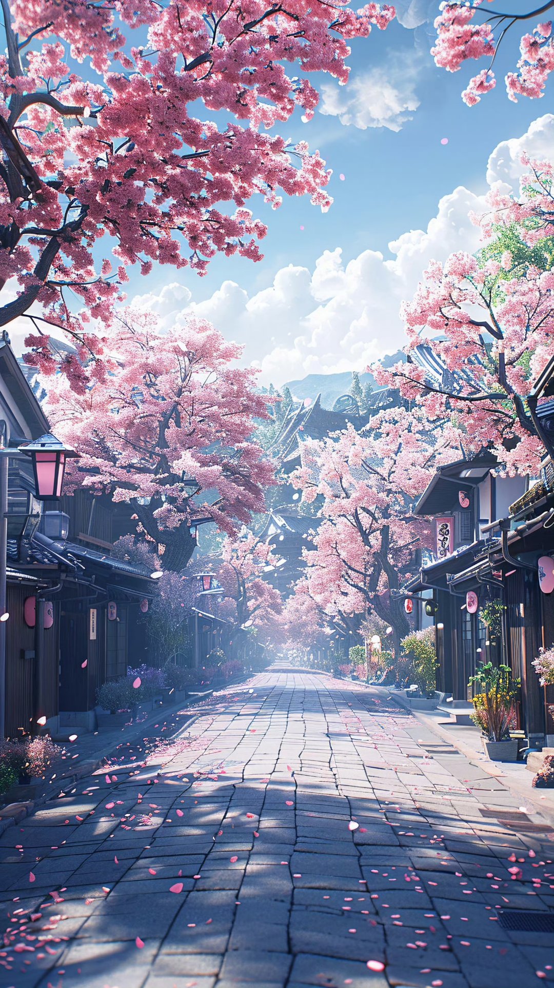 二次元# 春风拂面,樱花如雪.