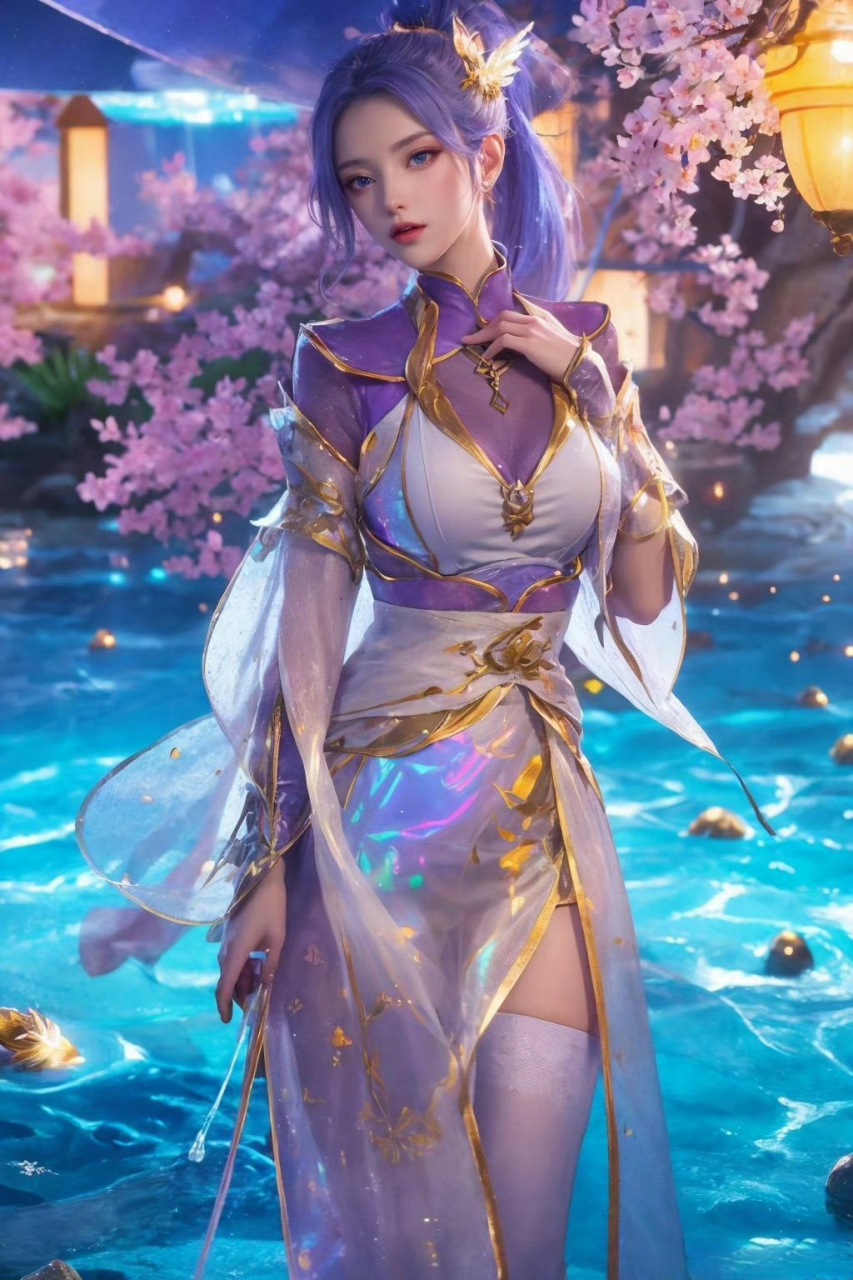 斗破苍穹# 五彩缤纷系列的韩月学姐,不愧是迦南学院内院第一美女.