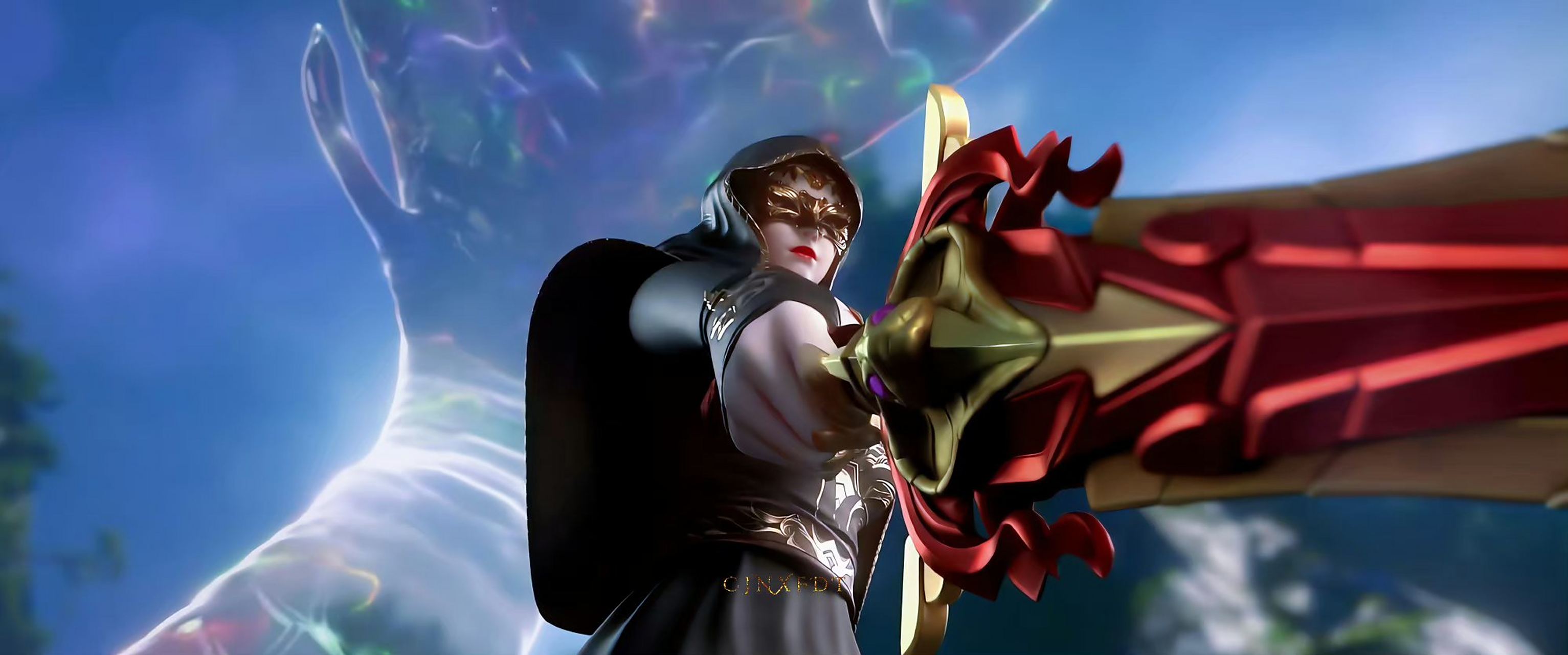 斗破苍穹# 美杜莎女王再次穿上黑袍,已经没有了绚丽的斗气化翼,现