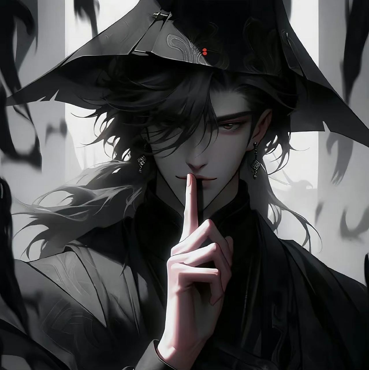 水墨风插画古风武侠人物头像,让我们一起侠客江湖之中#动漫头像和壁纸