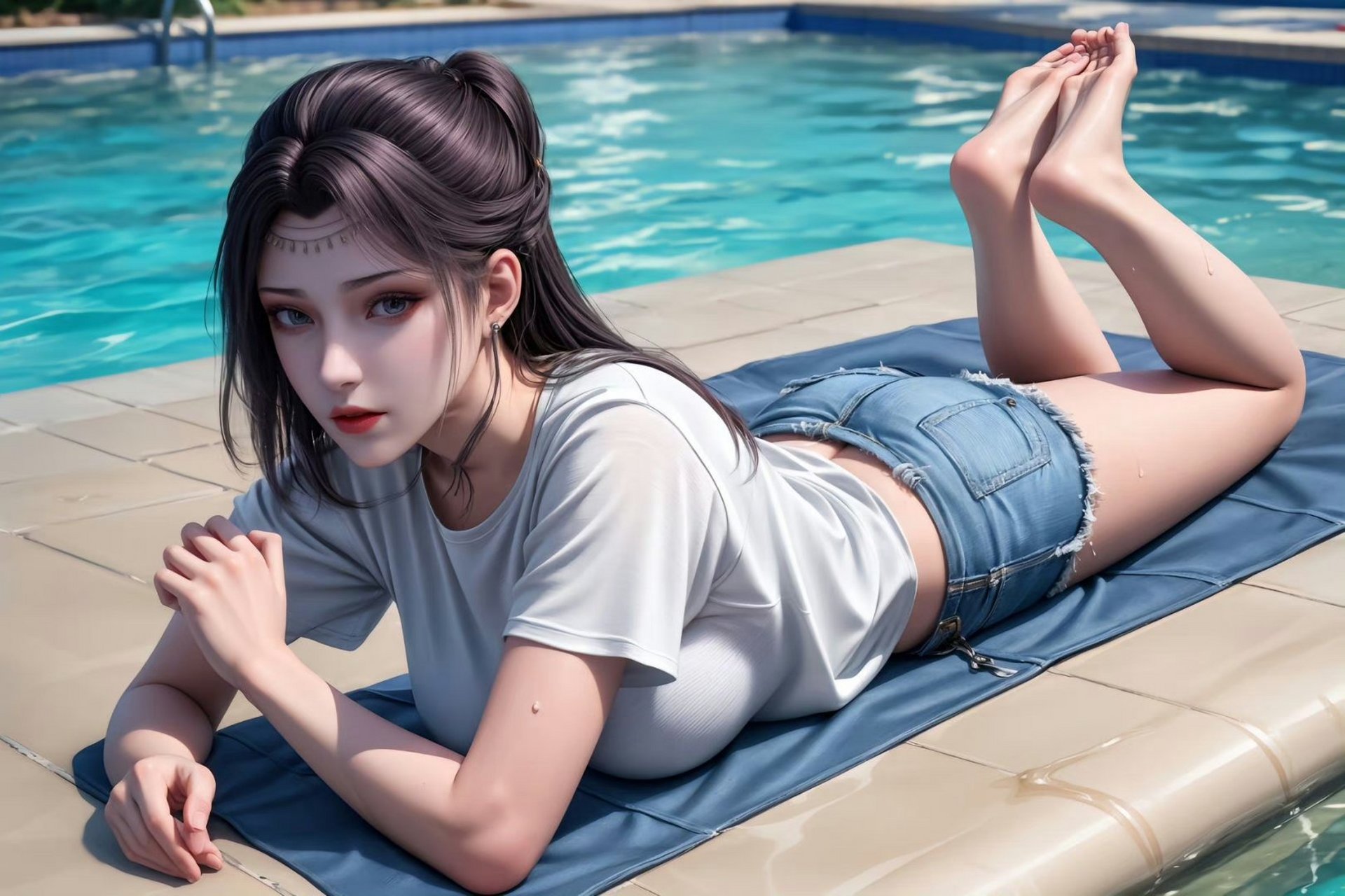 金秋图文动态创作节# #斗破苍穹# 云韵夏日泳池穿搭,清新时尚,展现