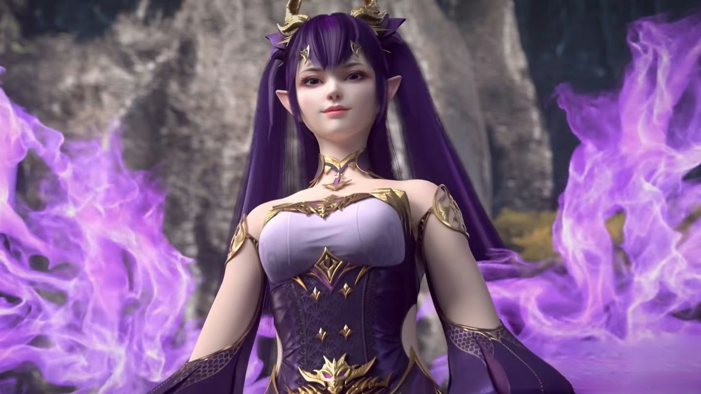 斗破苍穹# #国漫女神# 成年后内院大姐大的紫妍,变化真的大啊,惊艳