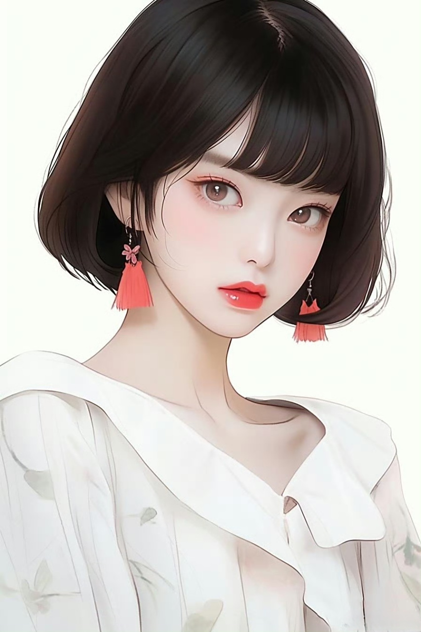 动漫头像和壁纸# 气质短发女生头像,喜欢的记得领取哦.