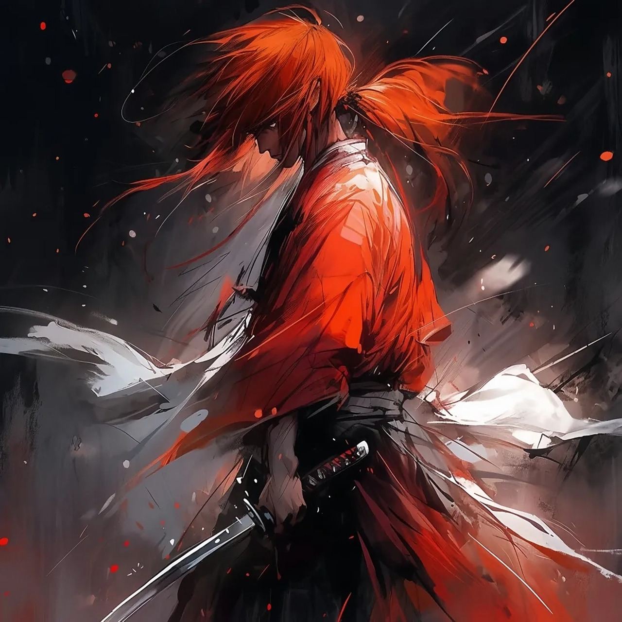 水墨风插画古风武侠人物头像,让我们一起侠客江湖之中#动漫头像和壁纸