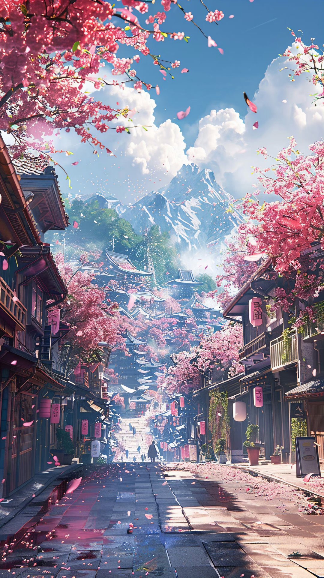 二次元# 春风拂面,樱花如雪