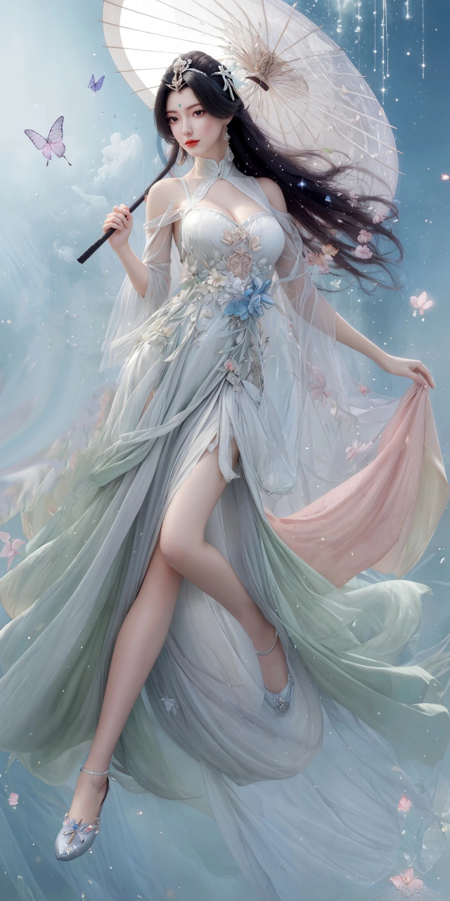 完美世界# #国漫女神# 持伞优雅高贵的古风古韵的的女神,柳神尽显