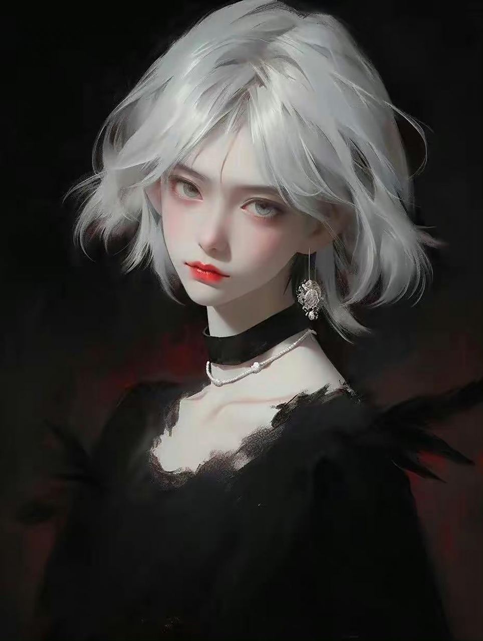 动漫头像和壁纸# 高冷气质银色系短发女生头像,大家有喜欢的吗?