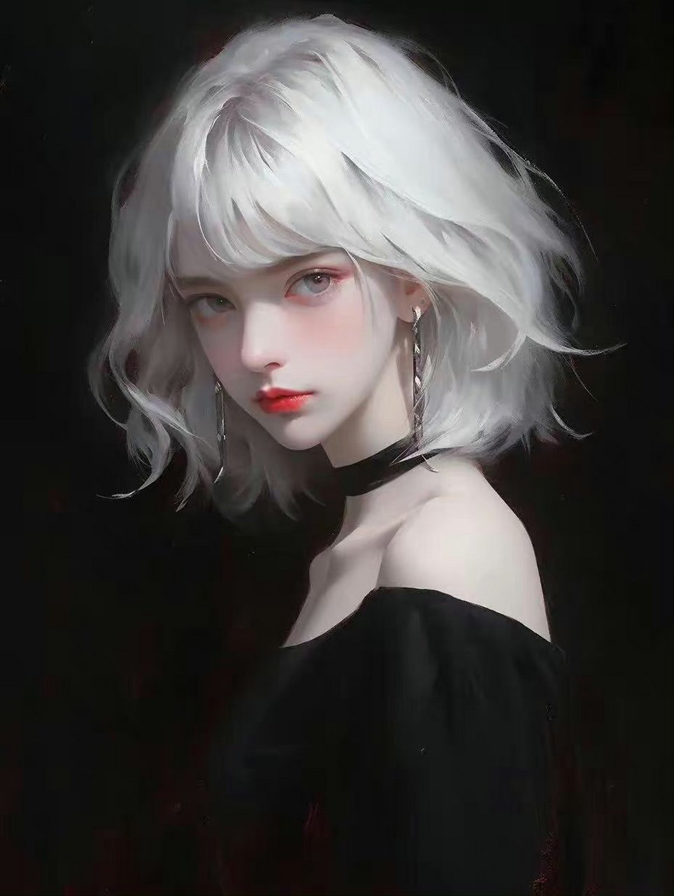 动漫头像和壁纸# 高冷气质银色系短发女生头像,大家有喜欢的吗?