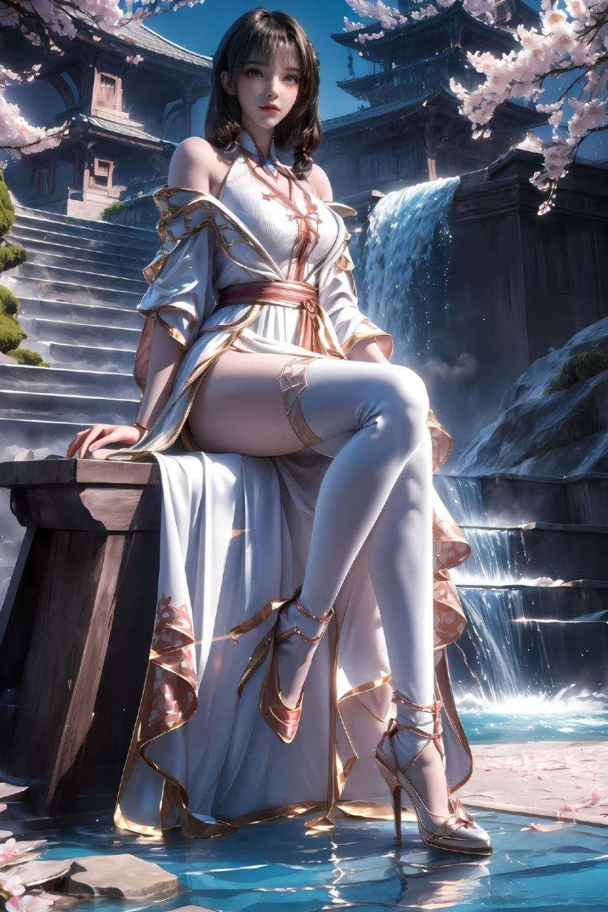 国漫女神# 肤白貌美大长腿的云落仙子下凡啦!