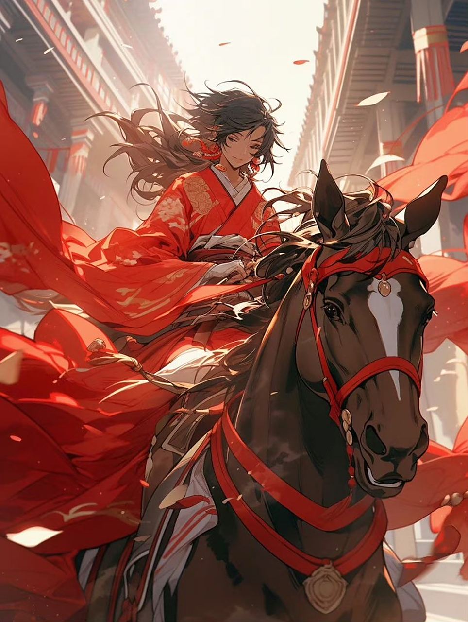 原神# 古风系列作品,"鲜衣怒马少年郎 67".少女的侠义风度.