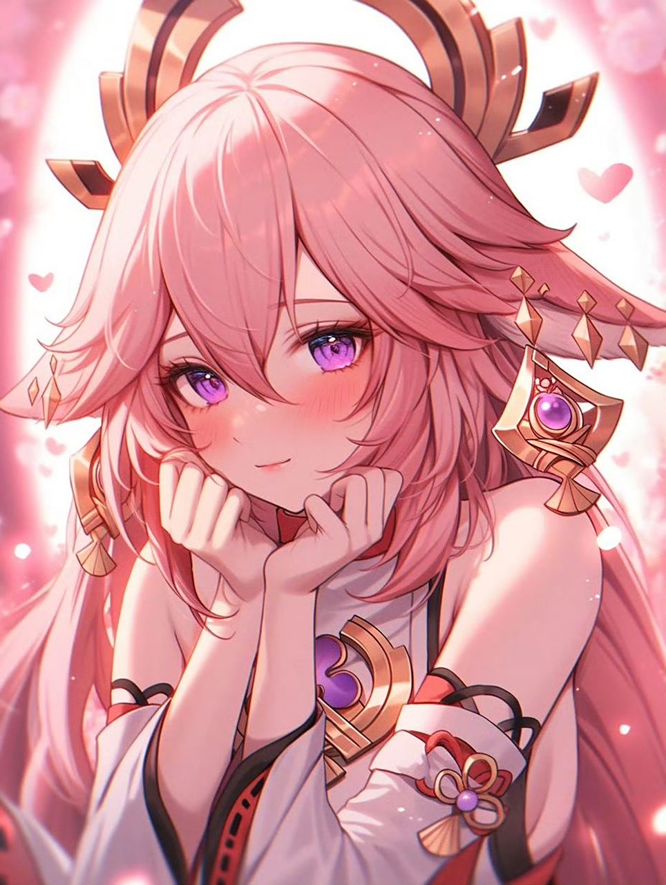 九月动态激励计划# #原神# 八重神子表情包,等你来领取哦