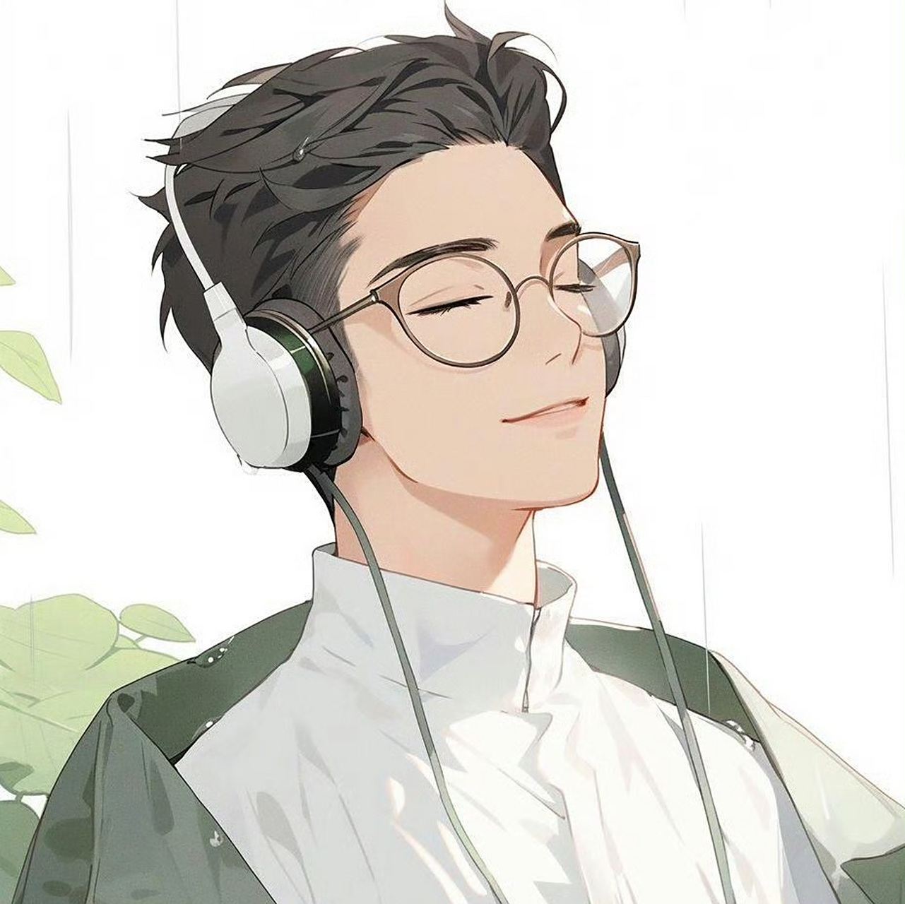 动漫头像和壁纸# 戴眼镜系列文静男生头像 ​