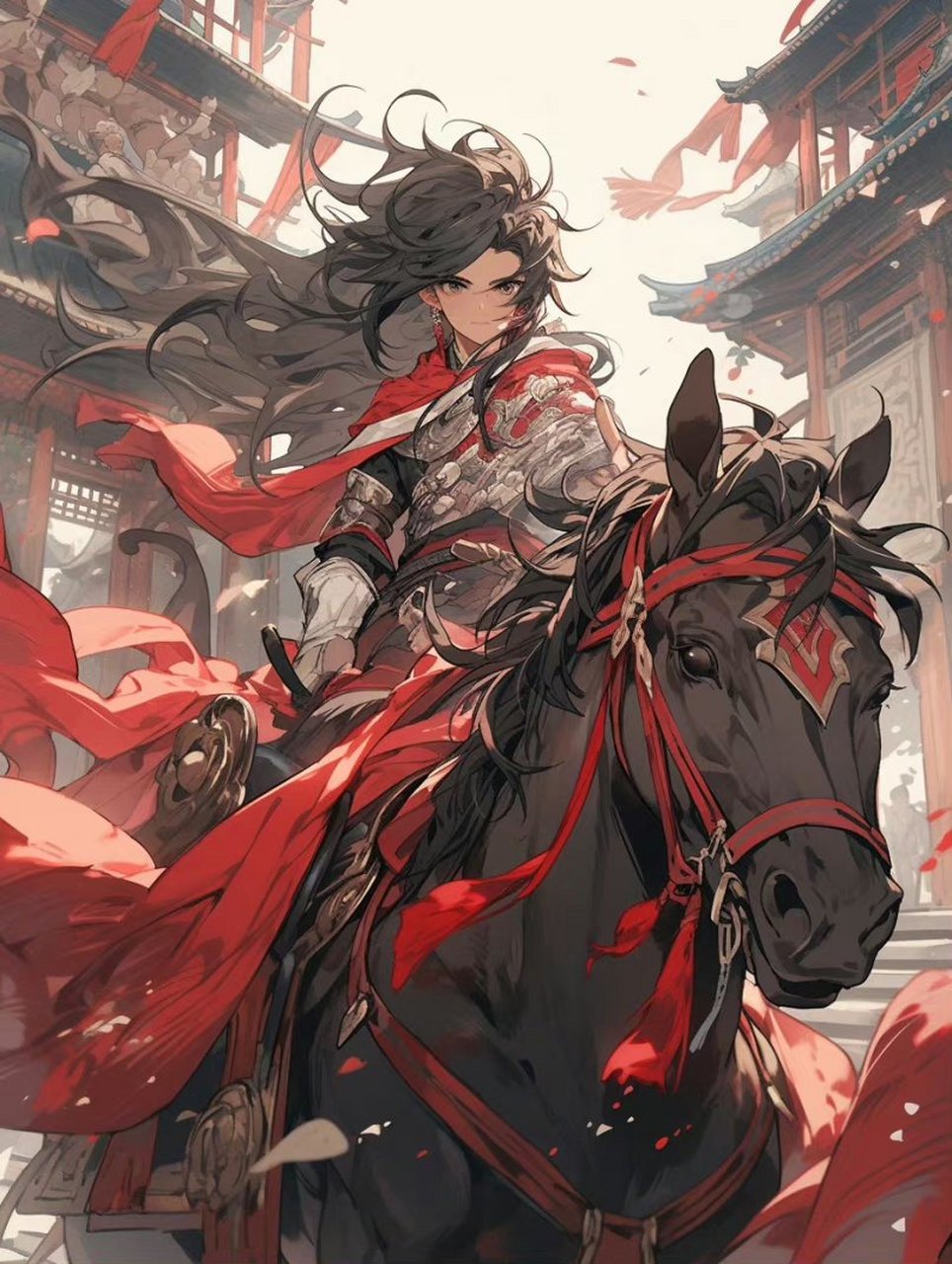 原神# 古风系列作品,"鲜衣怒马少年郎 67".少女的侠义风度.