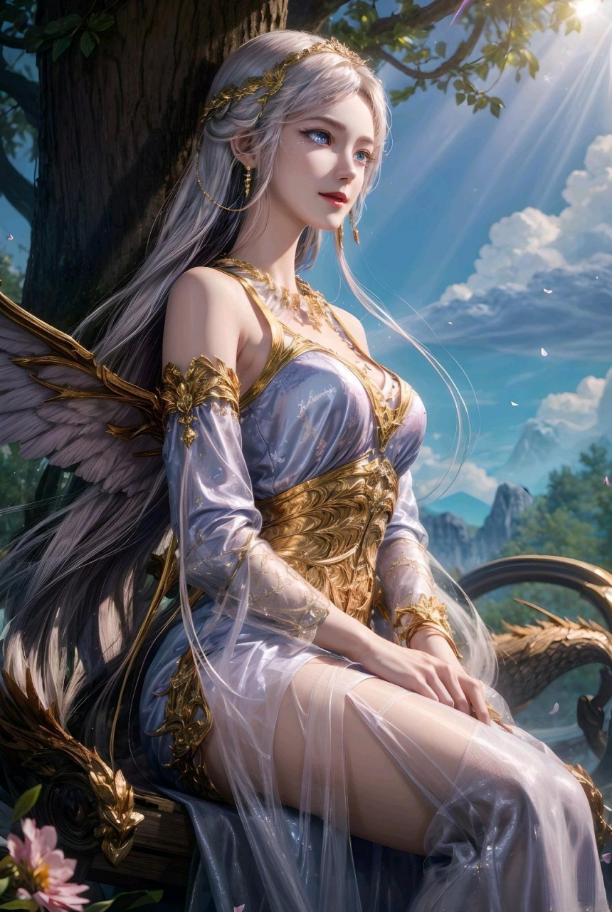 国漫女神# 高冷优雅的白龙女神