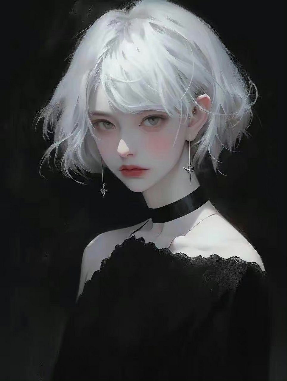 动漫头像和壁纸# 高冷气质银色系短发女生头像,大家有喜欢的吗?