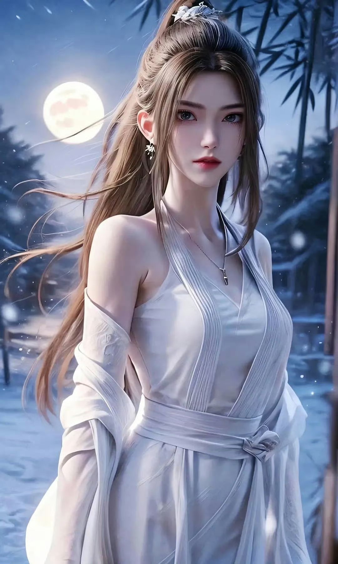 国漫女神#  白色素衣的方清雪,如仙女下凡,一步一惊艳.