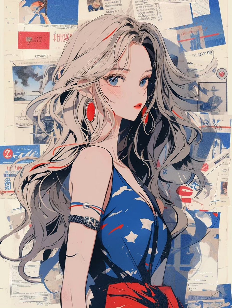 旧漫少女——拉美风情. 可甜可御的蓝色系大小姐. 676767