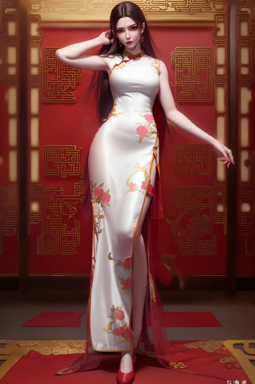 斗破苍穹# 穿上古风旗袍的美杜莎女王,简直美极了!