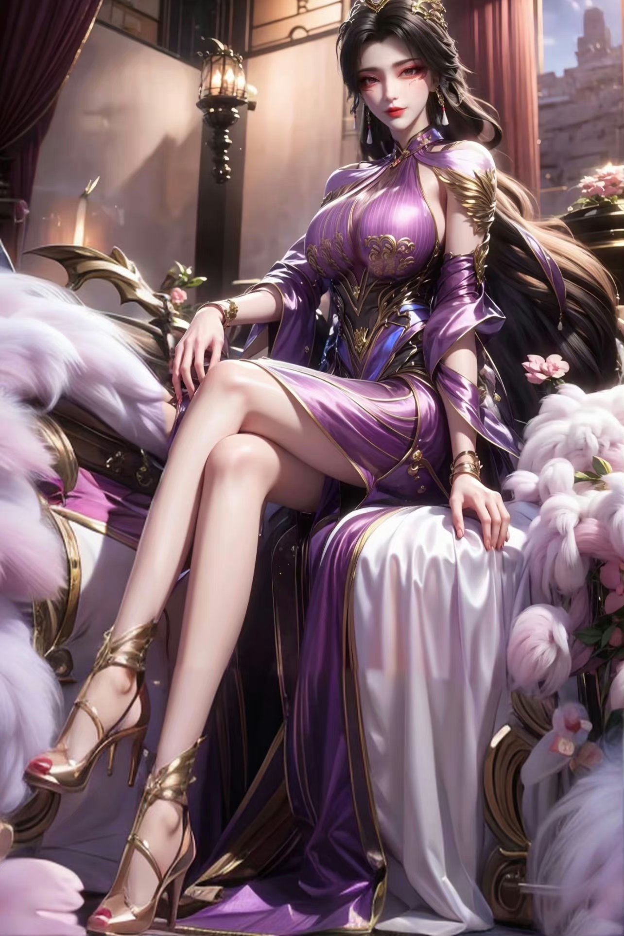 国漫女神# 性感妩媚动人诱人身材大长腿的司妙玲