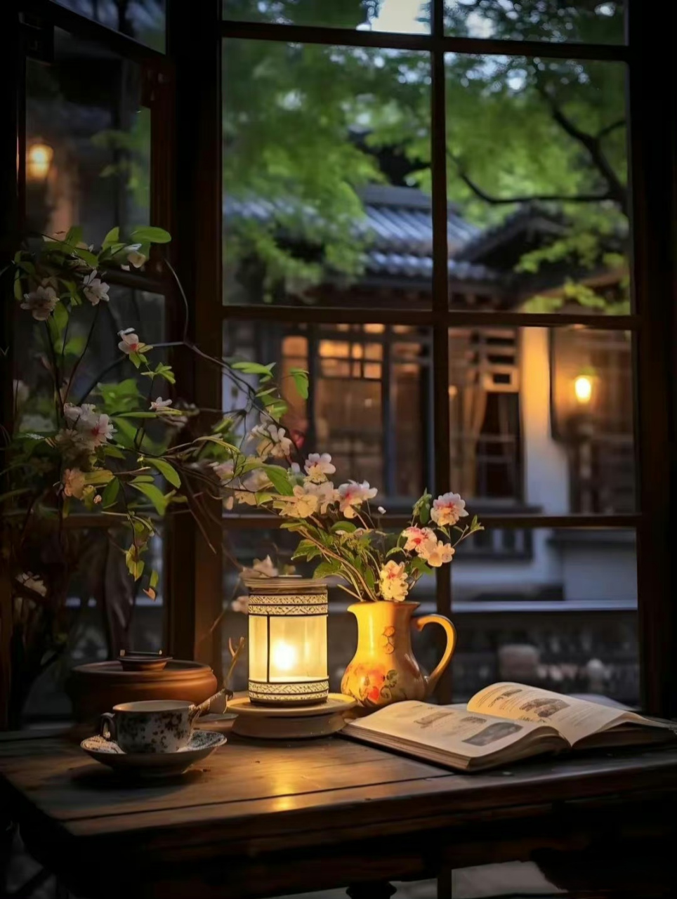 背景图# 听听曲,看看书唯美意境背景图,大家觉得如何呢?