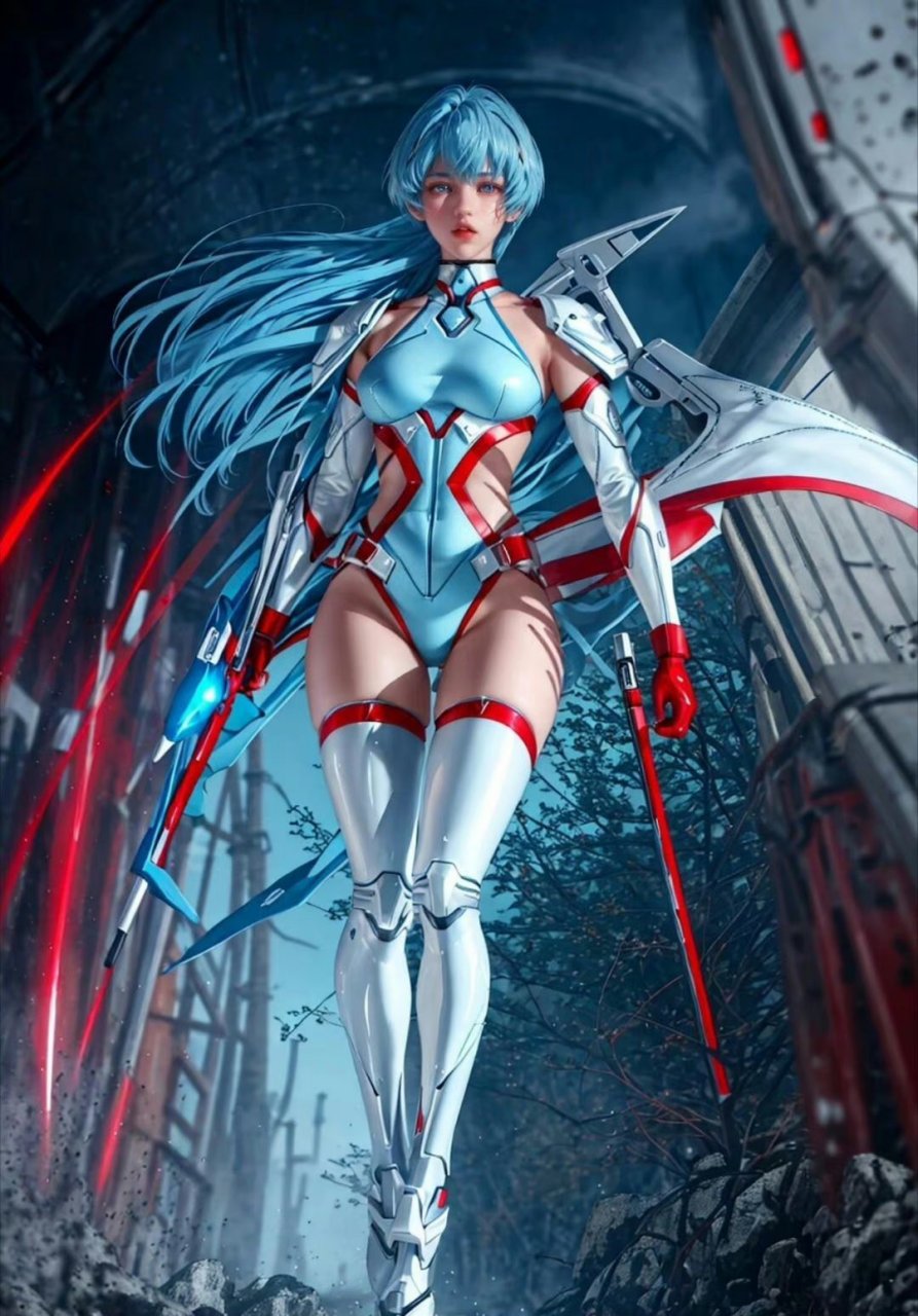ai绘画# 机甲动漫风格来袭,这样美少女战士符合你的预期吗?