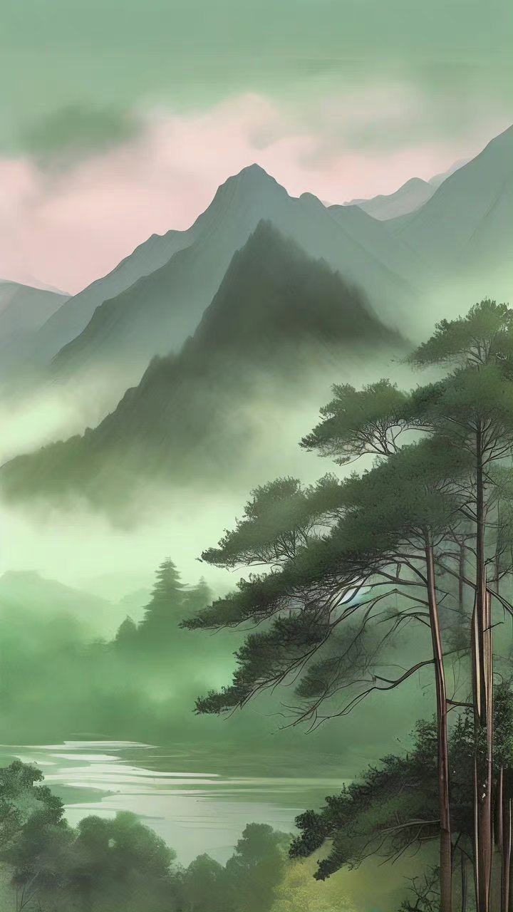 背景图# 山景真如画,水声似乐曲. ​