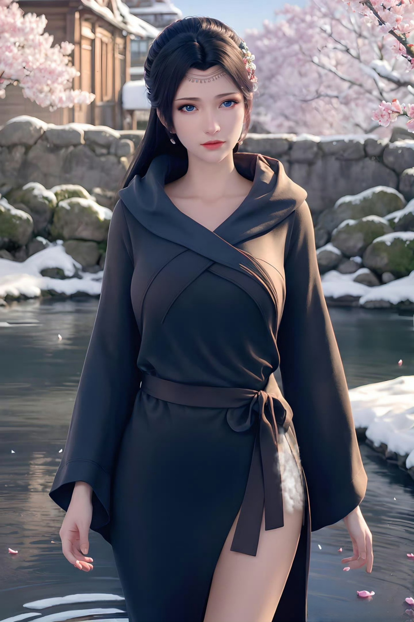 斗破苍穹# 黑袍装的云韵小姐姐,尽显独特成熟女性的魅力.