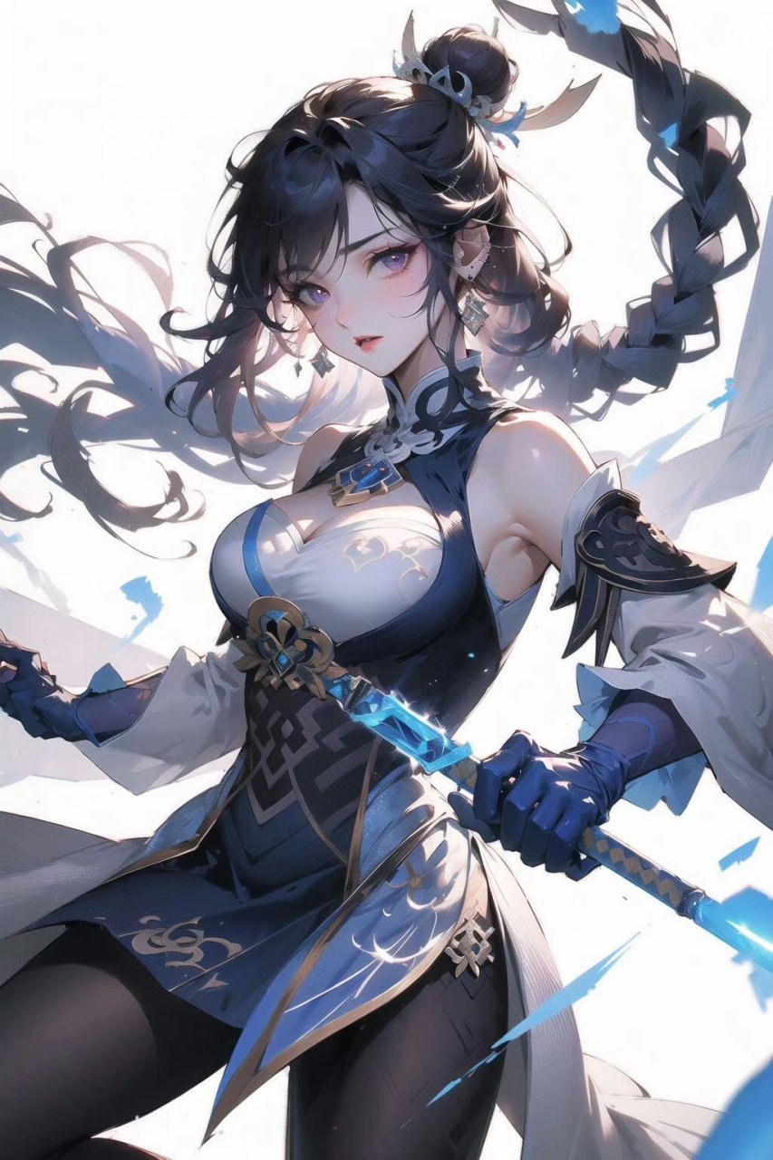 ai绘画# #九月动态激励计划# 古风女侠版原神刻晴,是你心中的样子吗?