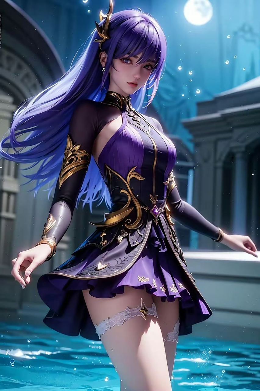 神印王座# 紫色系列国漫女神圣采儿,犹如出水芙蓉一般美丽动人.